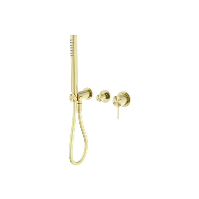 Nero Mecca Shower Mixer Diverter System Separate Back Plate Brushed Gold NR221912FBG - Hand Showers
