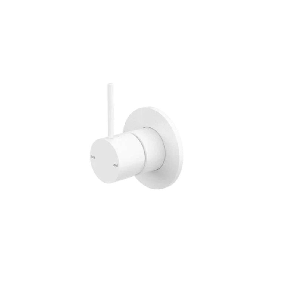 Nero Mecca Shower Mixer Handle Up Matte White NR221911BMW - Bathroom Wall Mixers