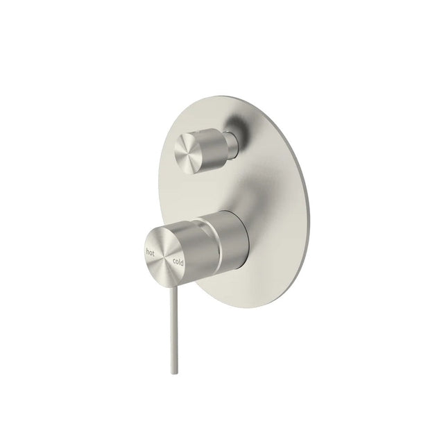 Nero Mecca Shower Mixer With Divertor Brushed Nickel NR221911ABN - Wall Mixer Diverter