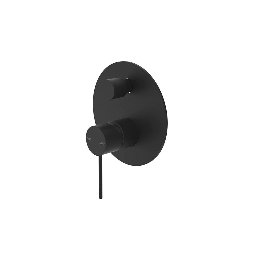 Nero Mecca Shower Mixer With Divertor Matte Black NR221911AMB - Wall Mixer Diverter