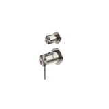 Nero Mecca Shower Mixer With Divertor Separate Back Plate Brushed Nickel NR221911sBN - Diverter Mixers
