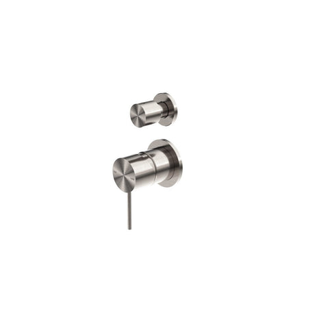 Nero Mecca Shower Mixer With Divertor Separate Back Plate Brushed Nickel NR221911sBN - Diverter Mixers
