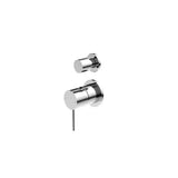 Nero Mecca Shower Mixer With Divertor Separate Back Plate Chrome NR221911sCH - Diverter Mixers