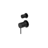 Nero Mecca Shower Mixer With Divertor Separate Back Plate Matte Black NR221911sMB - Diverter Mixers