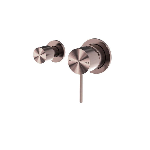 Nero Mecca Shower Mixer With Horizontal 2 Way Divertor Brushed Bronze NR221911UBZ - Wall Mixer Diverter