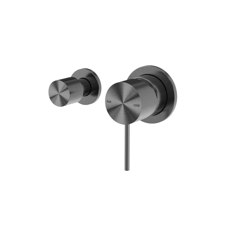 Nero Mecca Shower Mixer With Horizontal 2 Way Divertor Gun Metal NR221911UGM - Wall Mixer Diverter