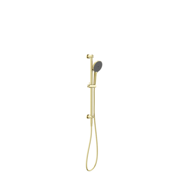 Nero Mecca Shower Rail With Air Shower II Brushed Gold NR221905GBG - Rail Showers