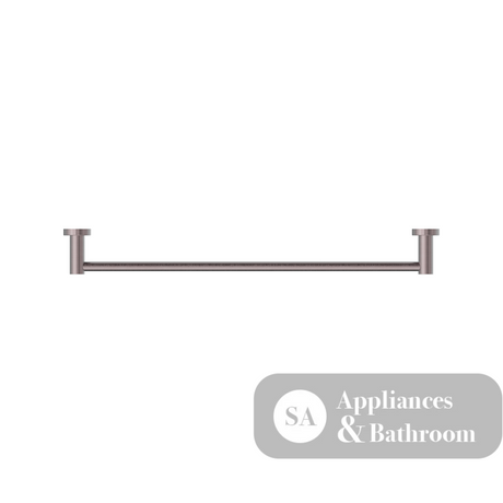 Nero Mecca Single Towel Rail 600mm Brushed Bronze NR1924BZ - Towel Rails