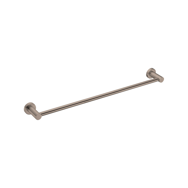 Nero Mecca Single Towel Rail 600mm Brushed Bronze NR1924BZ - Towel Rails