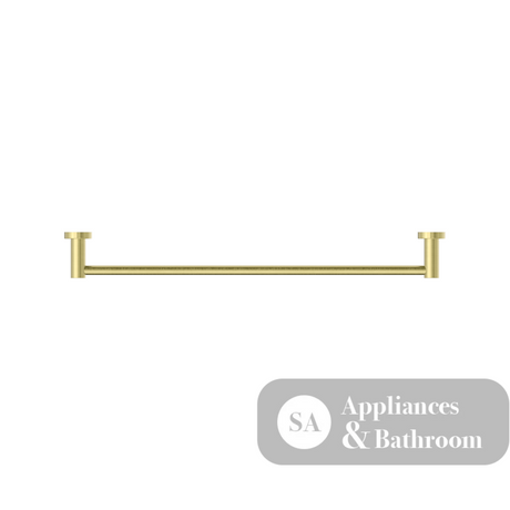 Nero Mecca Single Towel Rail 600mm Brushed Gold NR1924BG - Towel Rails