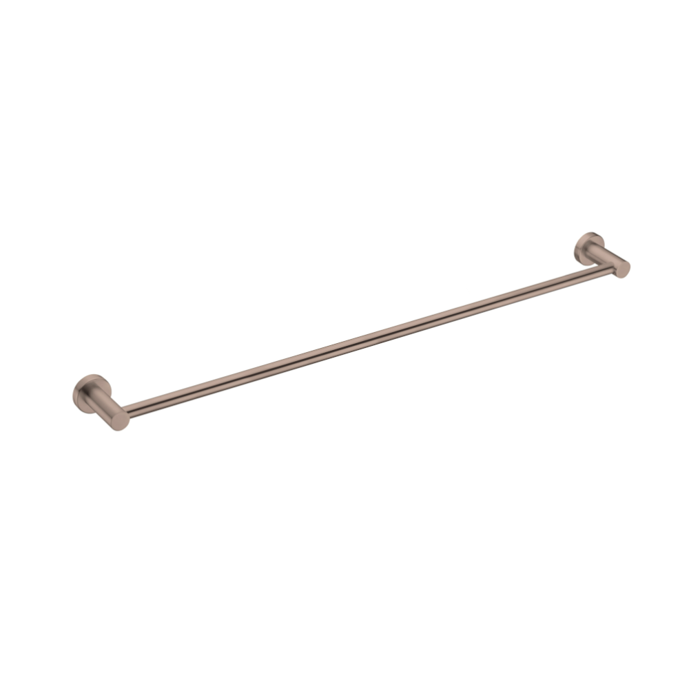 Nero Mecca Single Towel Rail 800mm Brushed Bronze NR1930BZ - Towel Rails