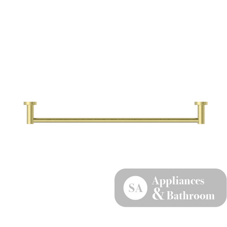 Nero Mecca Single Towel Rail 800mm Brushed Gold NR1930BG - Towel Rails