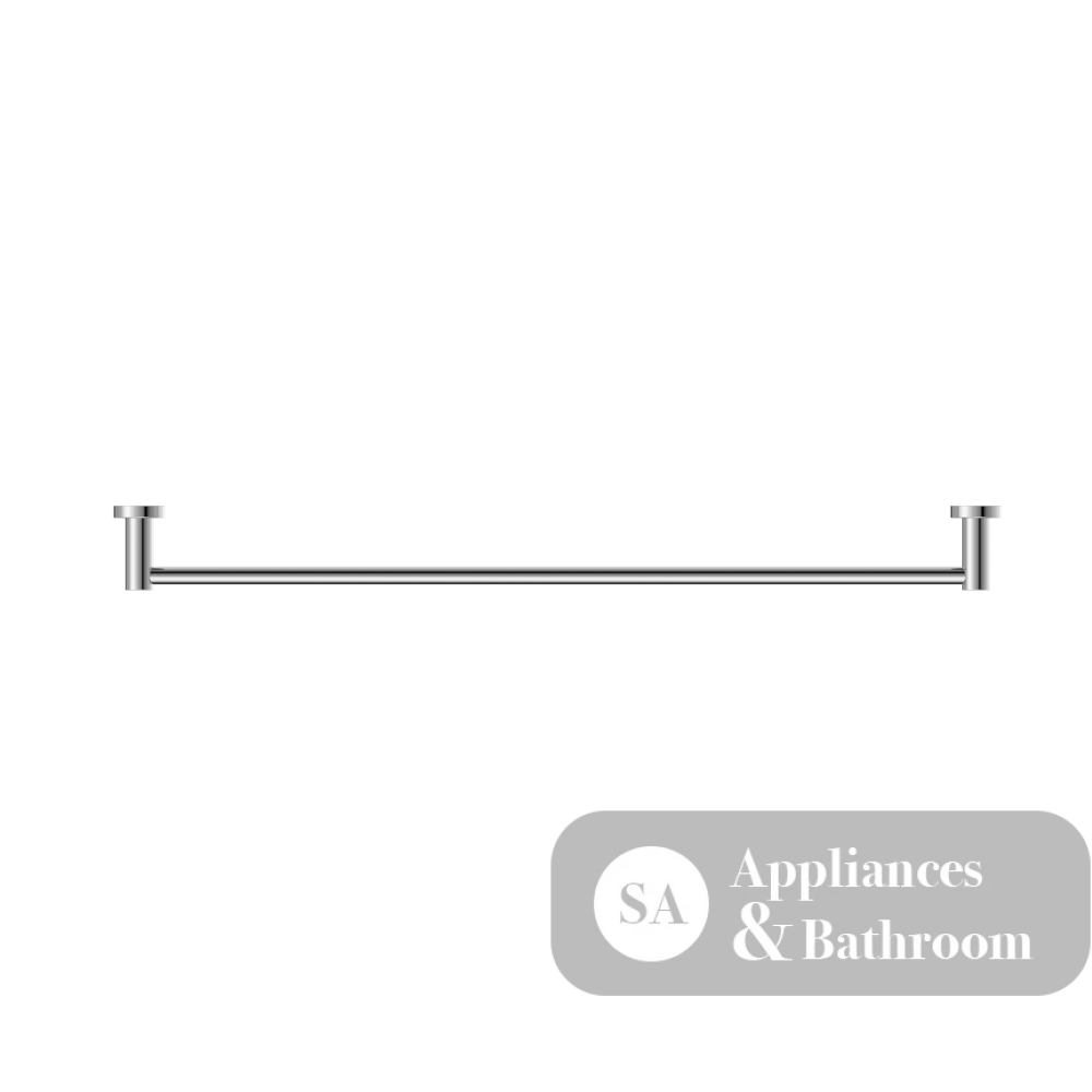 Nero Mecca Single Towel Rail 800mm Chrome NR1930CH - Towel Rails