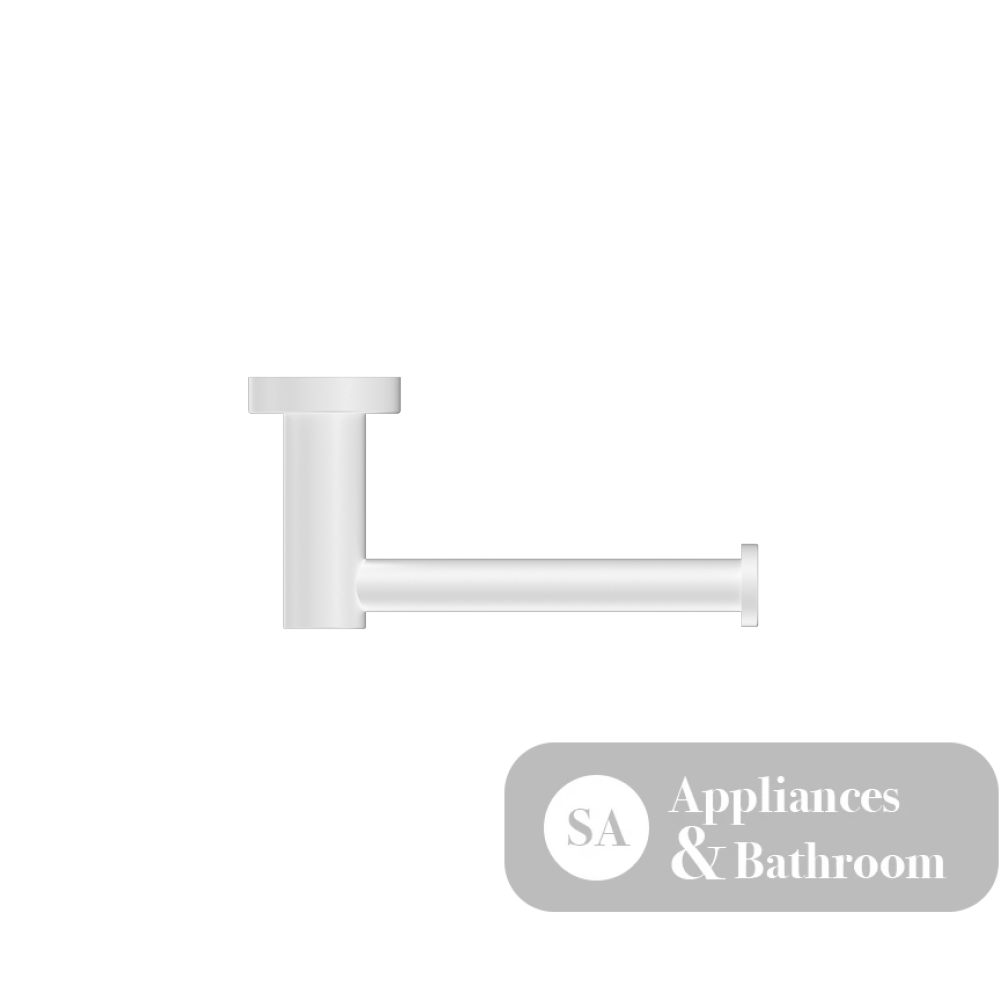 Nero Mecca Toilet Roll Holder Matte White NR1986MW - TOILET ROLL HOLDERS