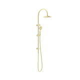 Nero Mecca Twin Shower With Air Shower Brushed Gold NR221905bBG - Twin Showers