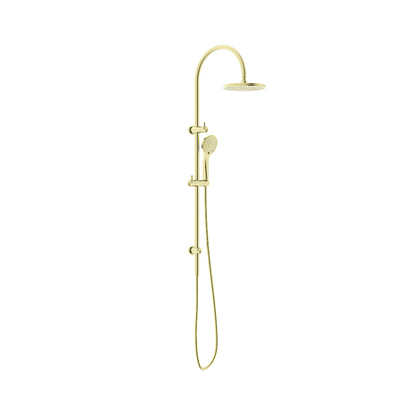 Nero Mecca Twin Shower With Air Shower Brushed Gold NR221905bBG - Twin Showers