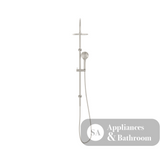 Nero Mecca Twin Shower With Air Shower Brushed Nickel NR221905bBN - Twin Showers