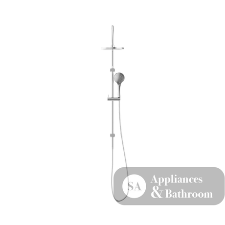 Nero Mecca Twin Shower With Air Shower Chrome NR221905bCH - Twin Showers