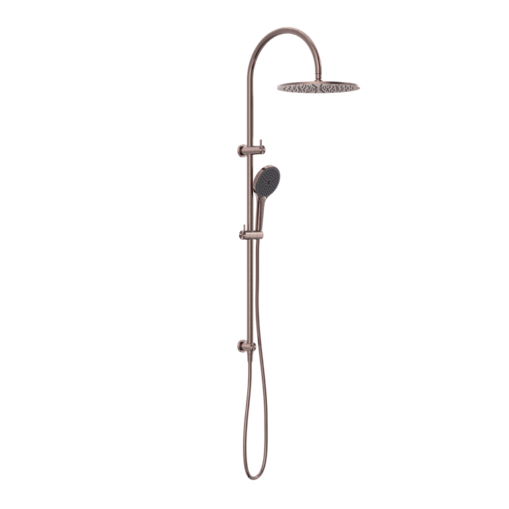 Nero Mecca Twin Shower With Air Shower II Brushed Bronze NR221905HBZ - Twin Showers