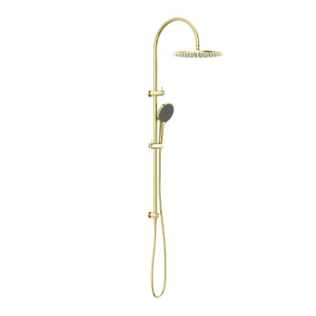 Nero Mecca Twin Shower With Air Shower II Brushed Gold NR221905HBG - Twin Showers