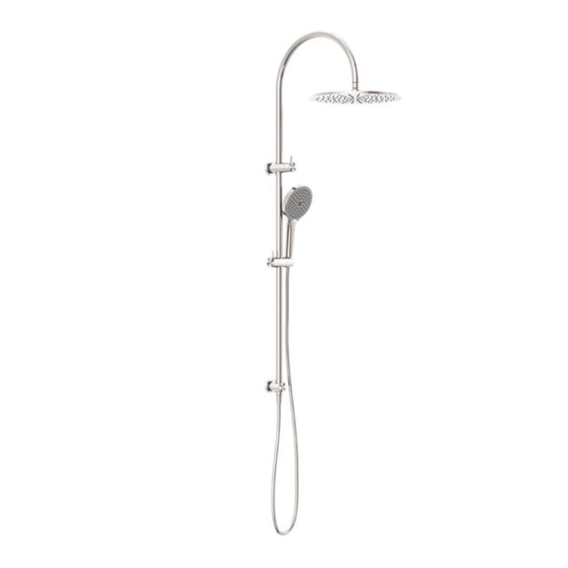 Nero Mecca Twin Shower With Air Shower II Brushed Nickel NR221905HBN - Twin Showers
