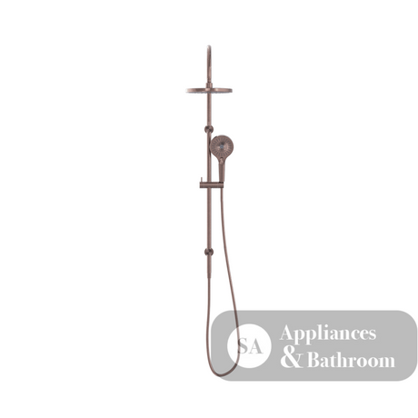 Nero Mecca Twin Shower With Shower Brushed Bronze NR221905eBZ - Twin Showers