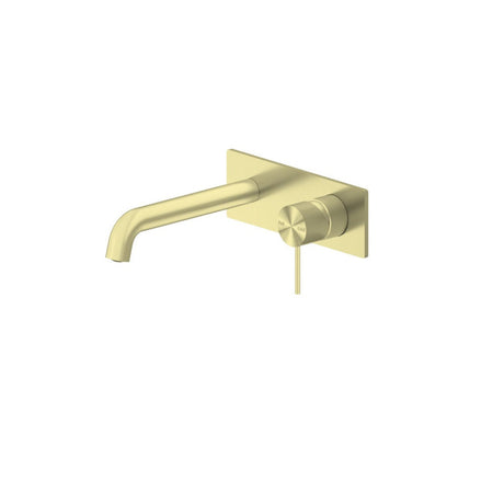 Nero Mecca Wall Basin/Bath Mixer 260mm Brushed Gold NR221910A260BG - Wall Mixers & Spouts