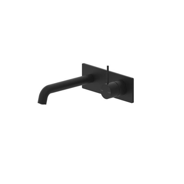 Nero Mecca Wall Basin/Bath Mixer Handle Up 120mm Matte Black NR221910B120MB - Wall Mixers & Spouts