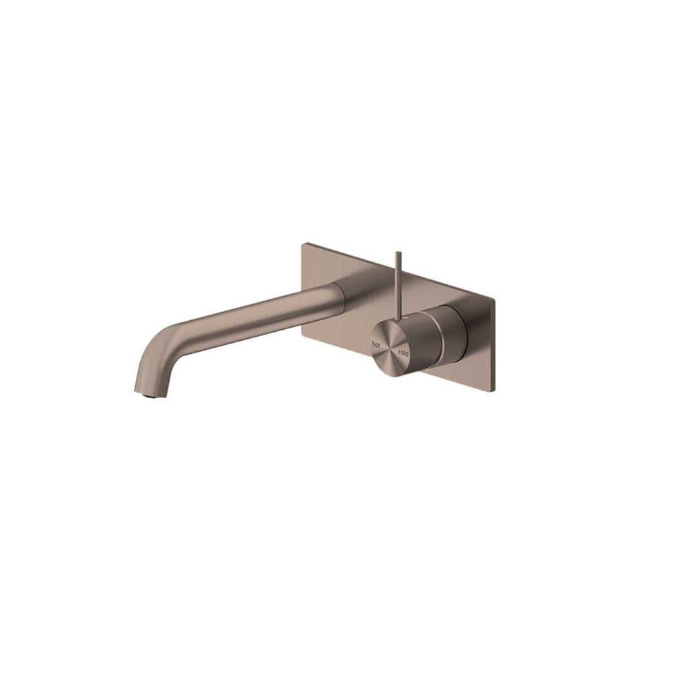 Nero Mecca Wall Basin/Bath Mixer Handle Up 160mm Brushed Bronze NR221910B160BZ - Wall Mixers & Spouts