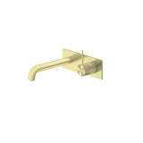 Nero Mecca Wall Basin/Bath Mixer Handle Up 160mm Brushed Gold NR221910B160BG - Wall Mixers & Spouts