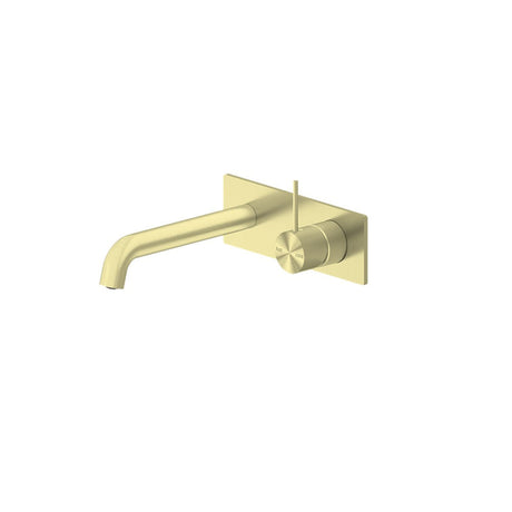 Nero Mecca Wall Basin/Bath Mixer Handle Up 160mm Brushed Gold NR221910B160BG - Wall Mixers & Spouts