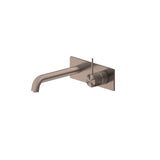 Nero Mecca Wall Basin/Bath Mixer Handle Up 185mm Brushed Bronze NR221910B185BZ - Wall Mixers & Spouts