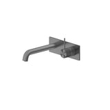 Nero Mecca Wall Basin/Bath Mixer Handle Up 260mm Gun Metal NR221910B260GM - Wall Mixers & Spouts