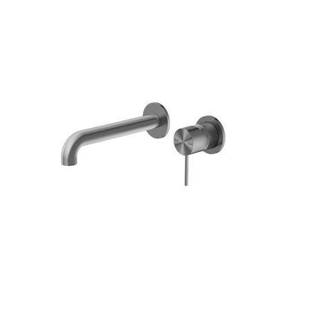 Nero Mecca Wall Basin/Bath Mixer Separate Back Plate 160mm Gun Metal NR221910C160GM - Wall Mixers & Spouts