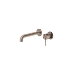 Nero Mecca Wall Basin/Bath Mixer Separate Back Plate 230mm Brushed Bronze NR221910C230BZ - Wall Mixers & Spouts