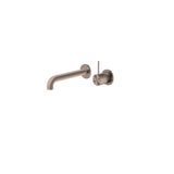 Nero Mecca Wall Basin/Bath Mixer Separate Back Plate Handle Up 260mm Brushed Bronze NR221910D260BZ - Wall Mixers &