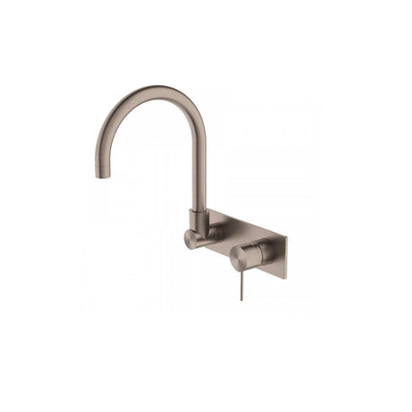 Nero Mecca Wall Basin/Bath Mixer Swivel Spout Brushed Bronze NR221910QBZ - Wall Mixers & Spouts