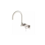 Nero Mecca Wall Basin/Bath Mixer Swivel Spout Brushed Nickel NR221910QBN - Wall Mixers & Spouts