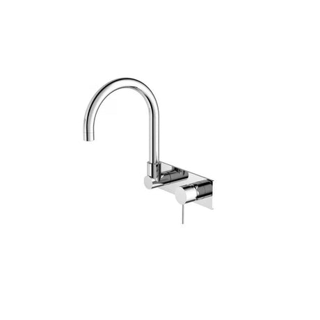 Nero Mecca Wall Basin/Bath Mixer Swivel Spout Chrome NR221910QCH - Wall Mixers & Spouts