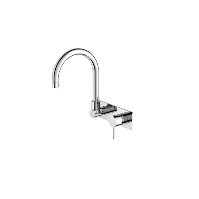 Nero Mecca Wall Basin/Bath Mixer Swivel Spout Chrome NR221910QCH - Wall Mixers & Spouts