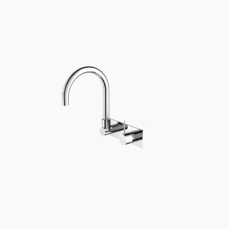 Nero Mecca Wall Basin/Bath Mixer Swivel Spout Handle Up Chrome NR221910PCH - Wall Mixers & Spouts