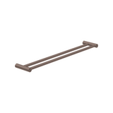 Nero New Mecca Double Towel Rail 600mm Brushed Bronze NR2324DBZ - Towel Rails