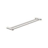 Nero New Mecca Double Towel Rail 600mm Brushed Nickel NR2324DBN - Towel Rails