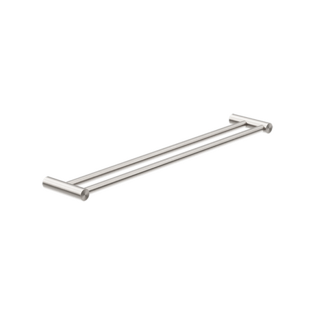 Nero New Mecca Double Towel Rail 600mm Brushed Nickel NR2324DBN - Towel Rails