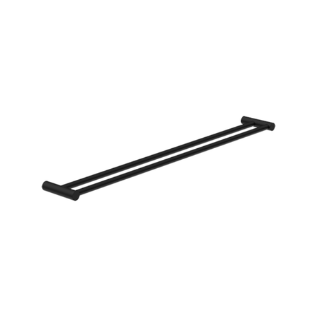 Nero New Mecca Double Towel Rail 800mm Matte Black NR2330DMB - Towel Rails