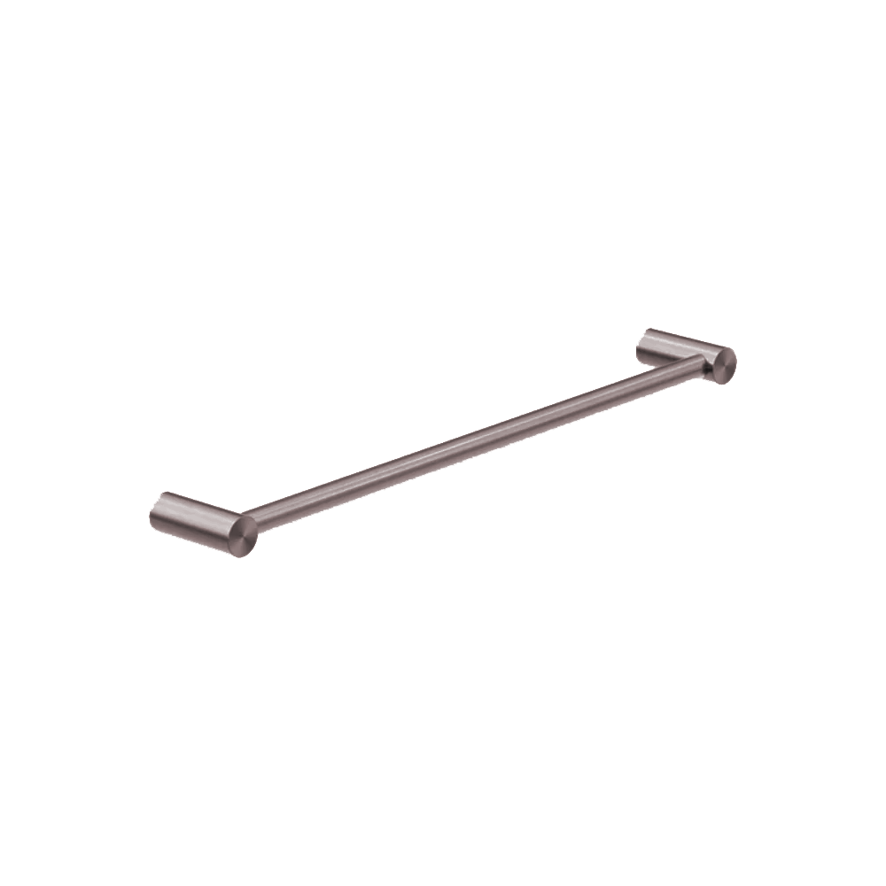 Nero New Mecca Single Towel Rail 600mm Brushed Bronze NR2324BZ - Towel Rails