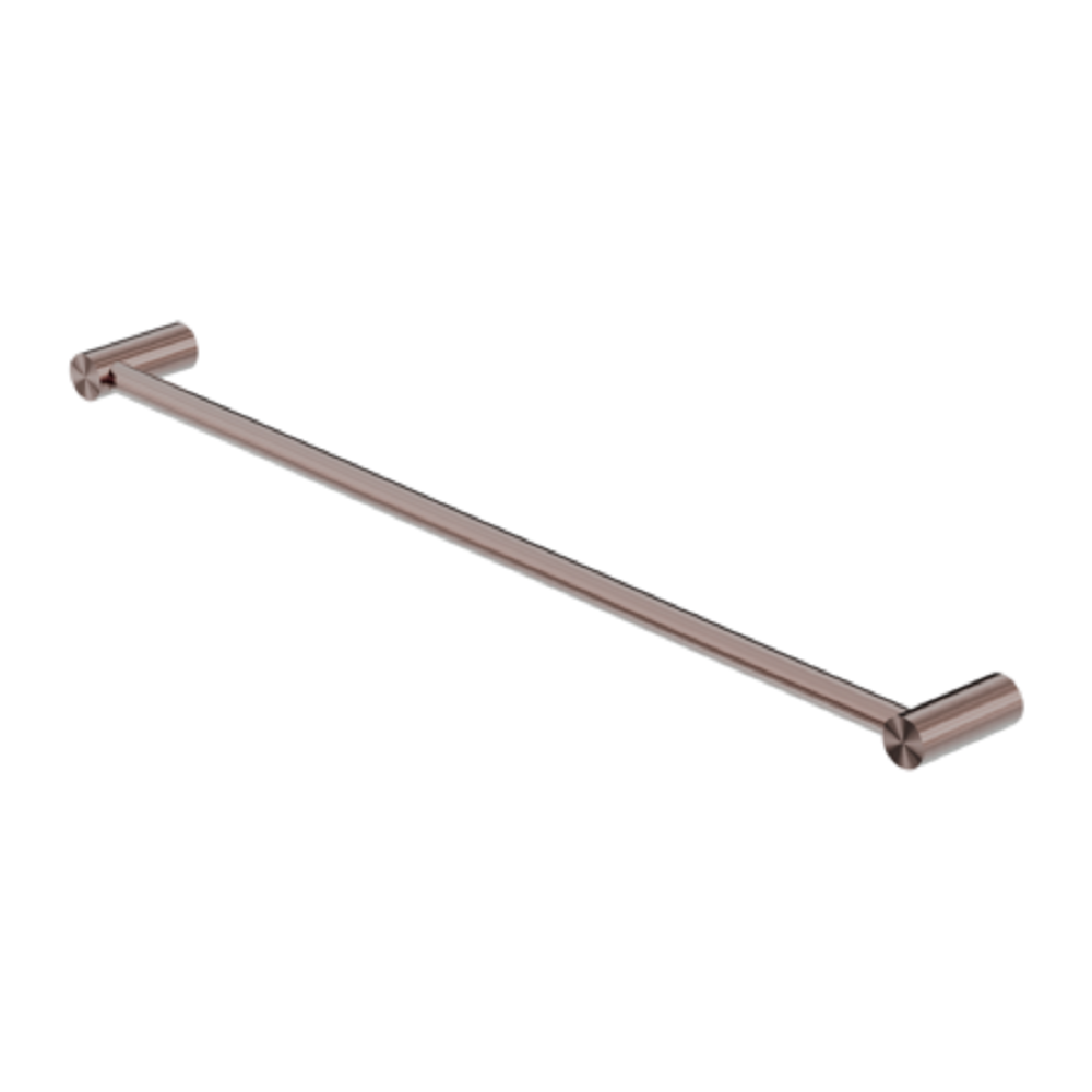 Nero New Mecca Single Towel Rail 800mm Brushed Bronze NR2330BZ - Towel Rails