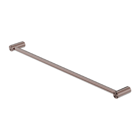 Nero New Mecca Single Towel Rail 800mm Brushed Bronze NR2330BZ - Towel Rails