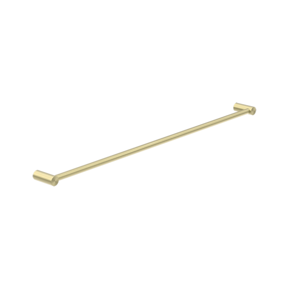 Nero New Mecca Single Towel Rail 800mm Brushed Gold NR2330BG - Towel Rails