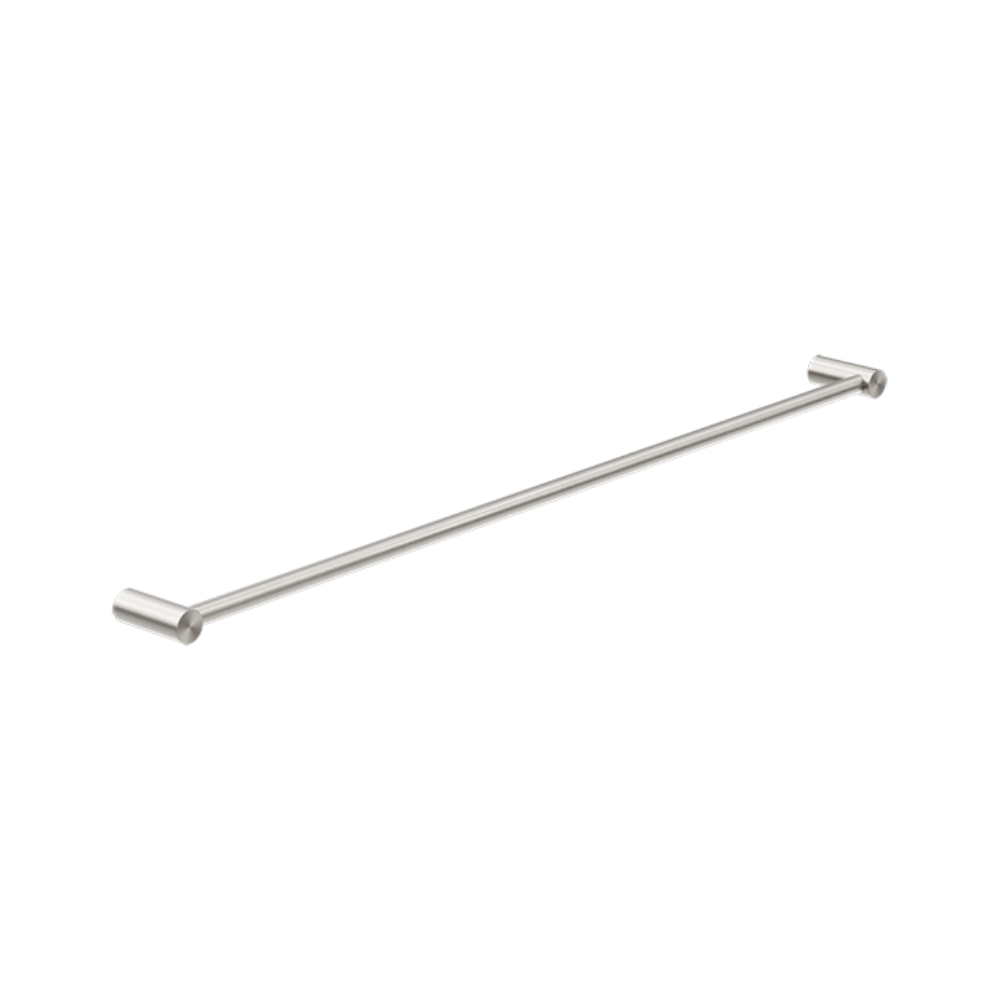 Nero New Mecca Single Towel Rail 800mm Brushed Nickel NR2330BN - Towel Rails